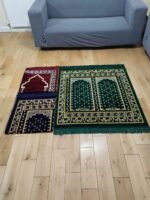 2 & 4 Person Prayer Mat – Turkish Islamic Janamaz Rug for Family Salah (Multiple Colours) - Image 19