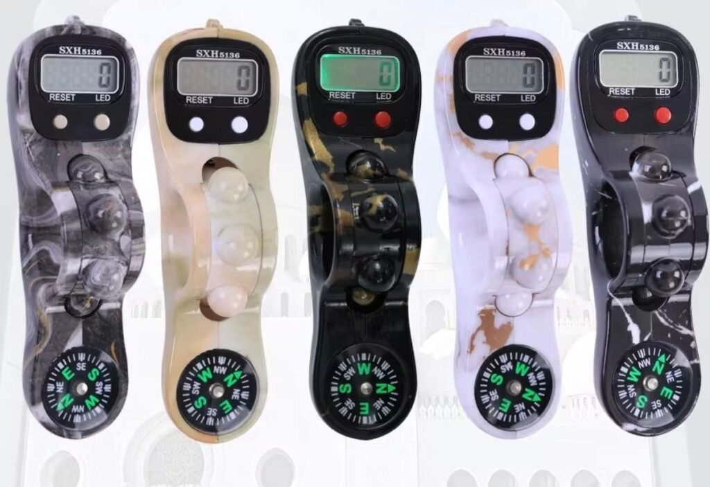 2X Digital Finger Tasbih Counter with Led, Islamic Prayer Clicker