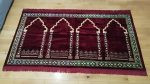 4 person Turkish prayer mat navy Islamic janamaz rug