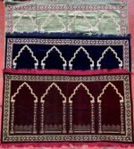 2 & 4 Person Prayer Mat – Turkish Islamic Janamaz Rug for Family Salah (Multiple Colours) - Image 4