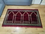 2 & 4 Person Prayer Mat – Turkish Islamic Janamaz Rug for Family Salah (Multiple Colours) - Image 2