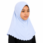 Instant School Hijab Light Blue 01