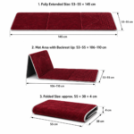 Foldable Backrest Prayer Mat