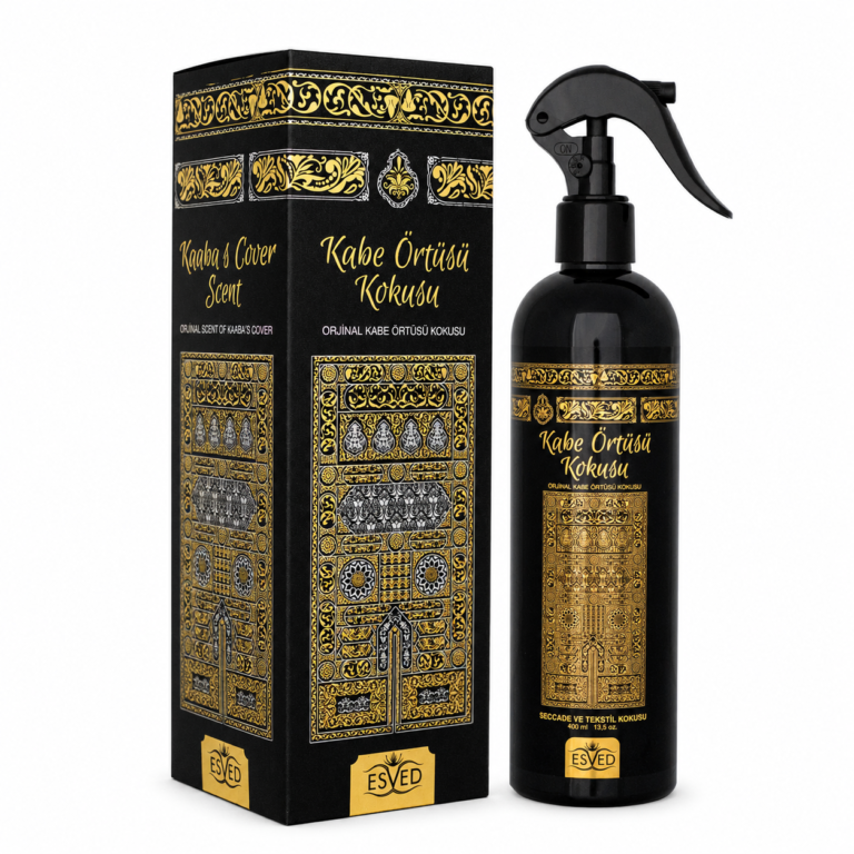 Esved Islamic Room Freshener Spray 400ml ksbe ortusu, Islamic room freshener spray, prayer mat spray, Islamic fragrance spray